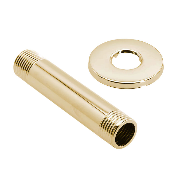Tubo ducha  Techo Dorado Cepillado  15cm