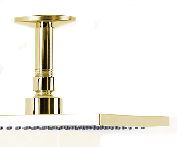 Tubo ducha  Techo Dorado Cepillado  15cm