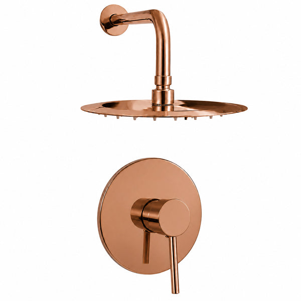 Mezclador  Stylo Oro Rosa + Ducha 30cm