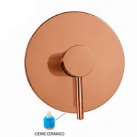 Mezclador Slim Oro Rosa + Ducha 25cm