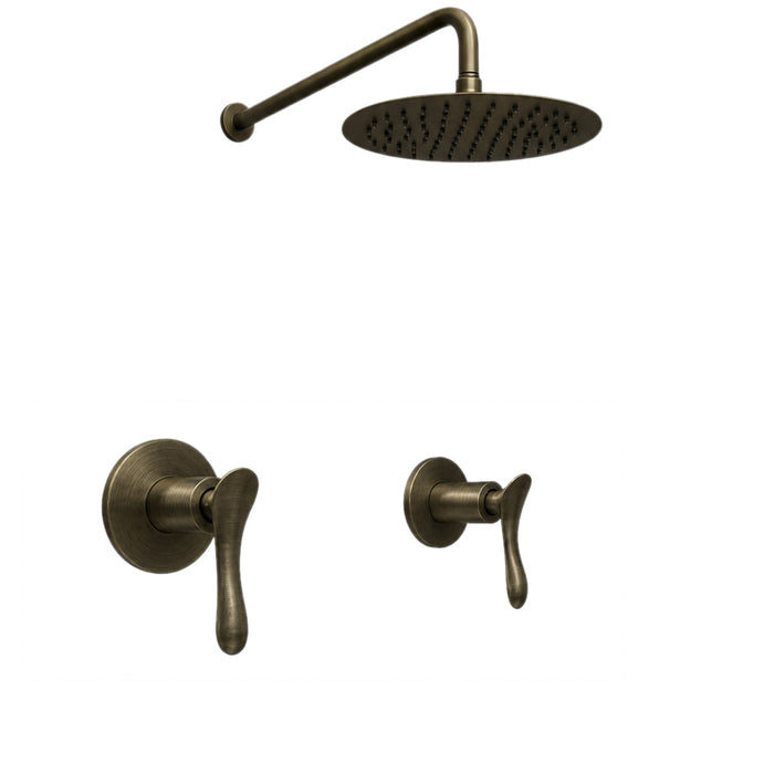 Mezclador Ducha Stylo Bronce Antiguo + Ducha 25cm