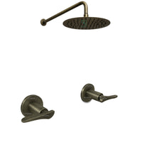Set Mezclador Ducha Wing + Ducha 30cm  Bronce antiguo