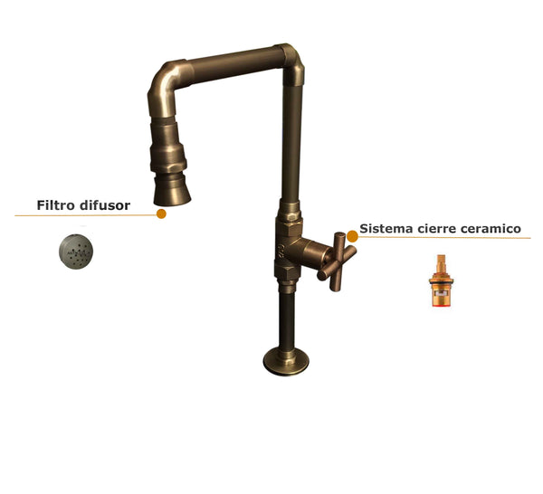 Griferia Vintage Novo  Bronce Antiguo