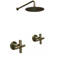 Set Mezclador Novo  + Ducha 20cm  Bronce antiguo