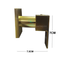 Repuesto Manija Ducha Square Dorado Mate  x Unidad