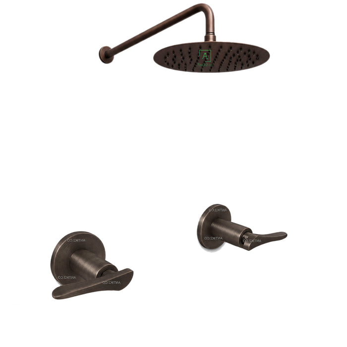 Mezclador  Wing Cobre Antiguo + Ducha  30cm