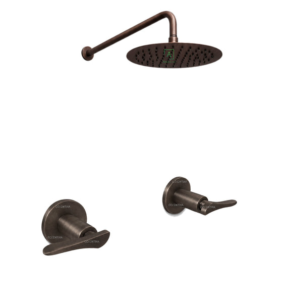 Mezclador Wing Cobre Antiguo + Ducha  25cm