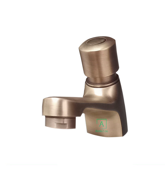 Llave push Lavamanos Bronce Antiguo