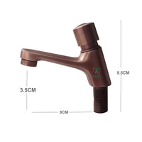 Llave push Lavamanos Cobre Antiguo