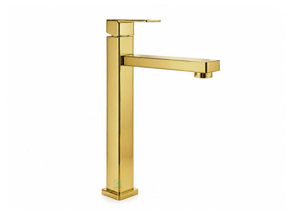 Mezclador  Monomando Cuadrado Dorado