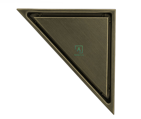 Rejilla Piso Triangle  Invisible Bronce Antiguo 28x20cm