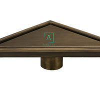 Rejilla Piso Triangle  Invisible Bronce Antiguo 28x20cm