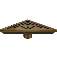 Rejilla Piso Triangle  Bronce Antiguo 28x20cm