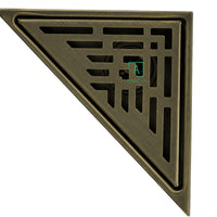 Rejilla Piso Triangle  Bronce Antiguo 28x20cm