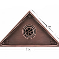 Rejilla Cobre Antiguo Triangle 28x20cm Revestimiento