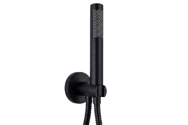 Ducha telefono con soporte conexión a 1/2" Negro Os