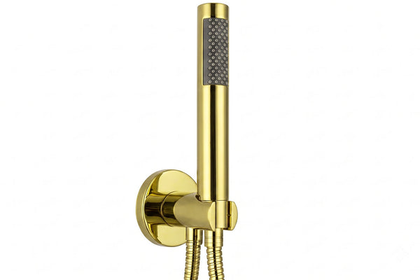 Ducha telefono con soporte conexión a 1/2" Dorado OS