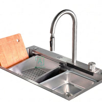 Lavaplatos  Acero Inoxidable Resistente a Rayones 75X46cm