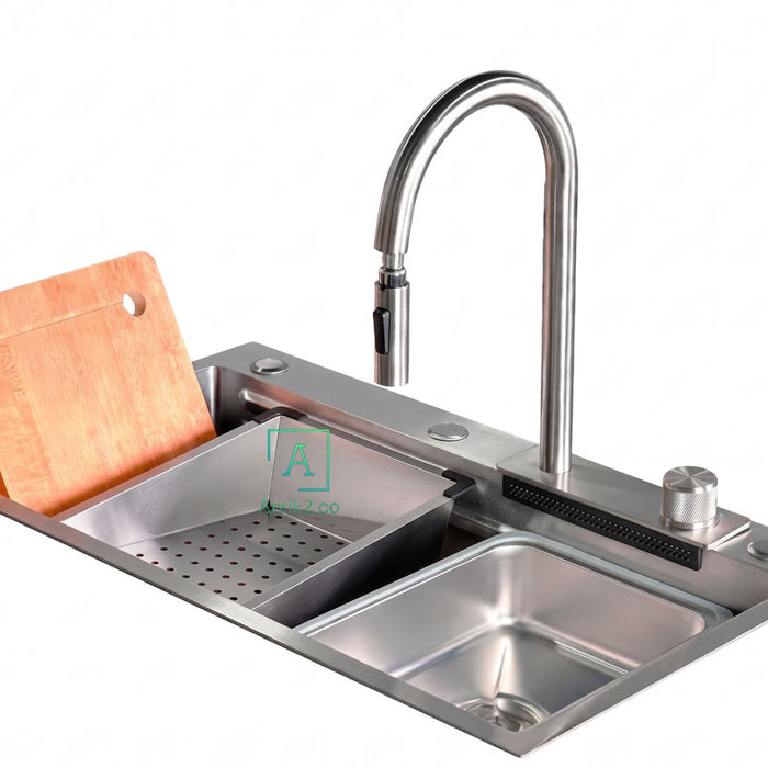 Lavaplatos  Acero Inoxidable Resistente a Rayones 75X46cm