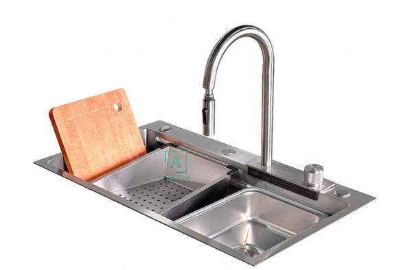 Lavaplatos  Acero Inoxidable Resistente a Rayones 75X46cm