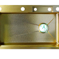 Lavaplatos  Acero  Dorado Resistente a Rayones 75X46cm