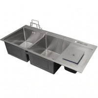 Lavaplatos Doble poceta Acero inoxidable 304