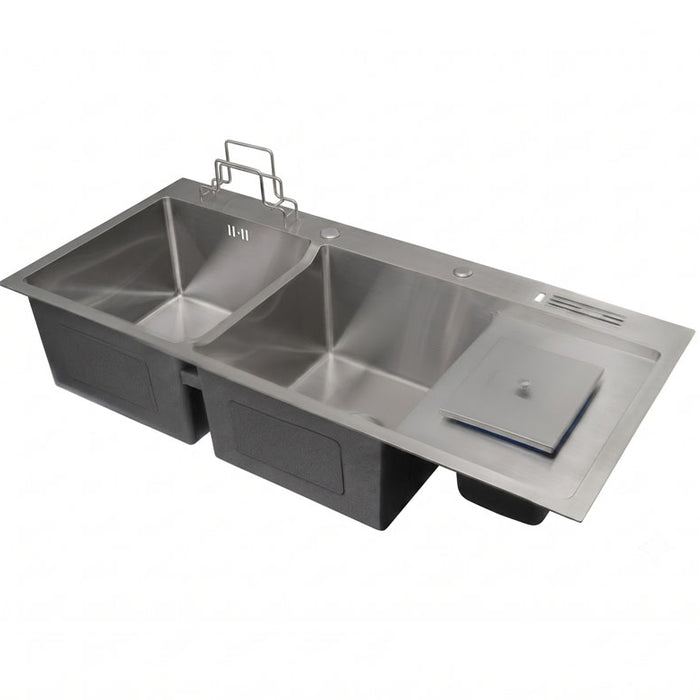 Lavaplatos Doble poceta Acero inoxidable 304