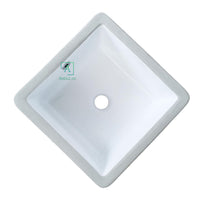 Lavamanos Cuadrado Submontar Blanco 41 x 41 cm