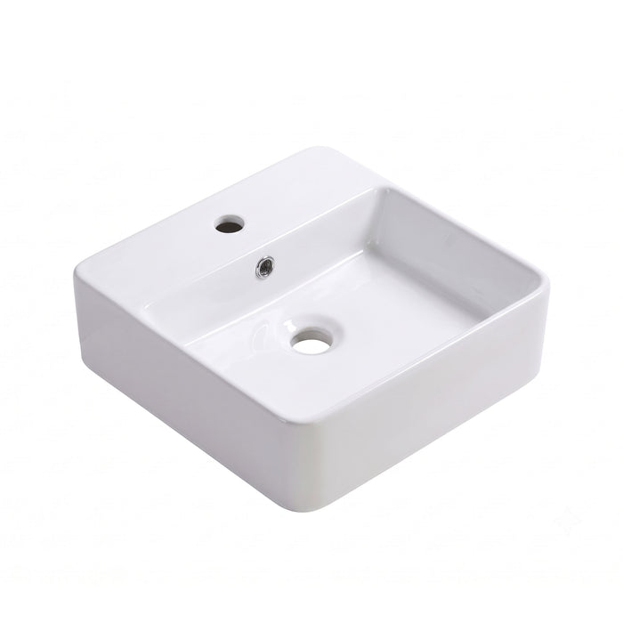 Lavamanos Sobreponer Logink Blanco 38 x 38cm