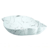Lavamanos Hoja Blanco 56x35cm