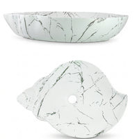 Lavamanos Hoja Blanco 56x35cm