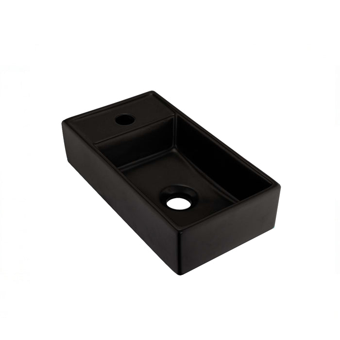 Lavamanos Block Negro Rectangular 41x22cm