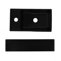 Lavamanos Block Negro Rectangular 41x22cm