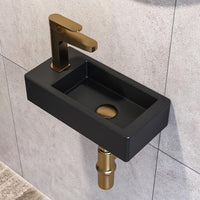 Lavamanos Block Negro Rectangular 41x22cm