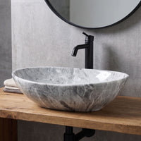 Lavamanos Sobreponer Canoa Gris 41x33cm
