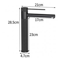 Mezclador Lavamanos Alto Antenas Gun gray