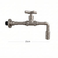 Griferia muro Industry  Niquel Satín (Agua Fría)