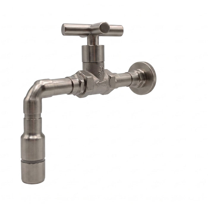 Griferia muro Industry  Niquel Satín (Agua Fría)
