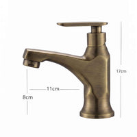 Grifería lavamanos Vasta  Bronce Antiguo (Agua Fría)