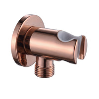 Soporte Para teleducha Oro Rosa  Con Conexion a 1/2 Pulgada