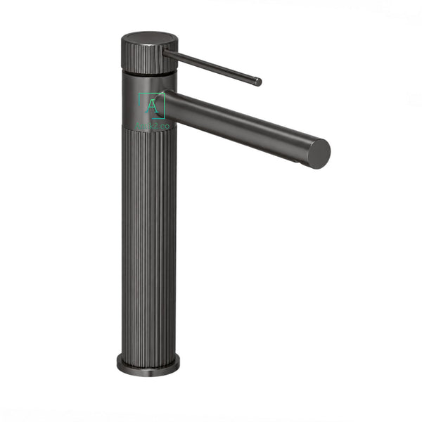 Mezclador Lavamanos Alto Antenas Gun gray