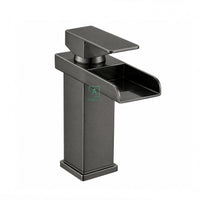 Mezclador Lavamanos Square Cascada Gun gray