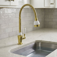 Griferia lavaplatos Flexible Deco  Dorada