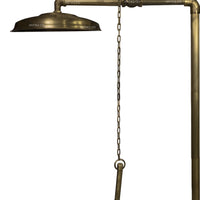 Ducha expuesta tipo piscina con cadena - Bronce antiguo