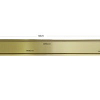 Rejilla Piso Invisible Oro cepillado  10cm x 60cm