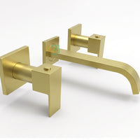 Mezclador Pared Novo Quadrato Oro Cepillado