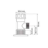Registro regulacion 1/2 x 1/2 Pulgada Bronce Satin