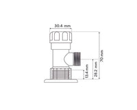 Registro regulacion 1/2 x 1/2 Pulgada Cobre Satin