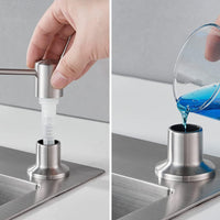 Dispensador de Jabon Mesa Acero