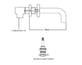Llave Pared Cruceta Novo (Agua Fria)